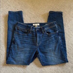 Madewell Blue Skinny Jeans with Medium Wash